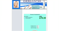 Desktop Screenshot of makeupbydermacia.com
